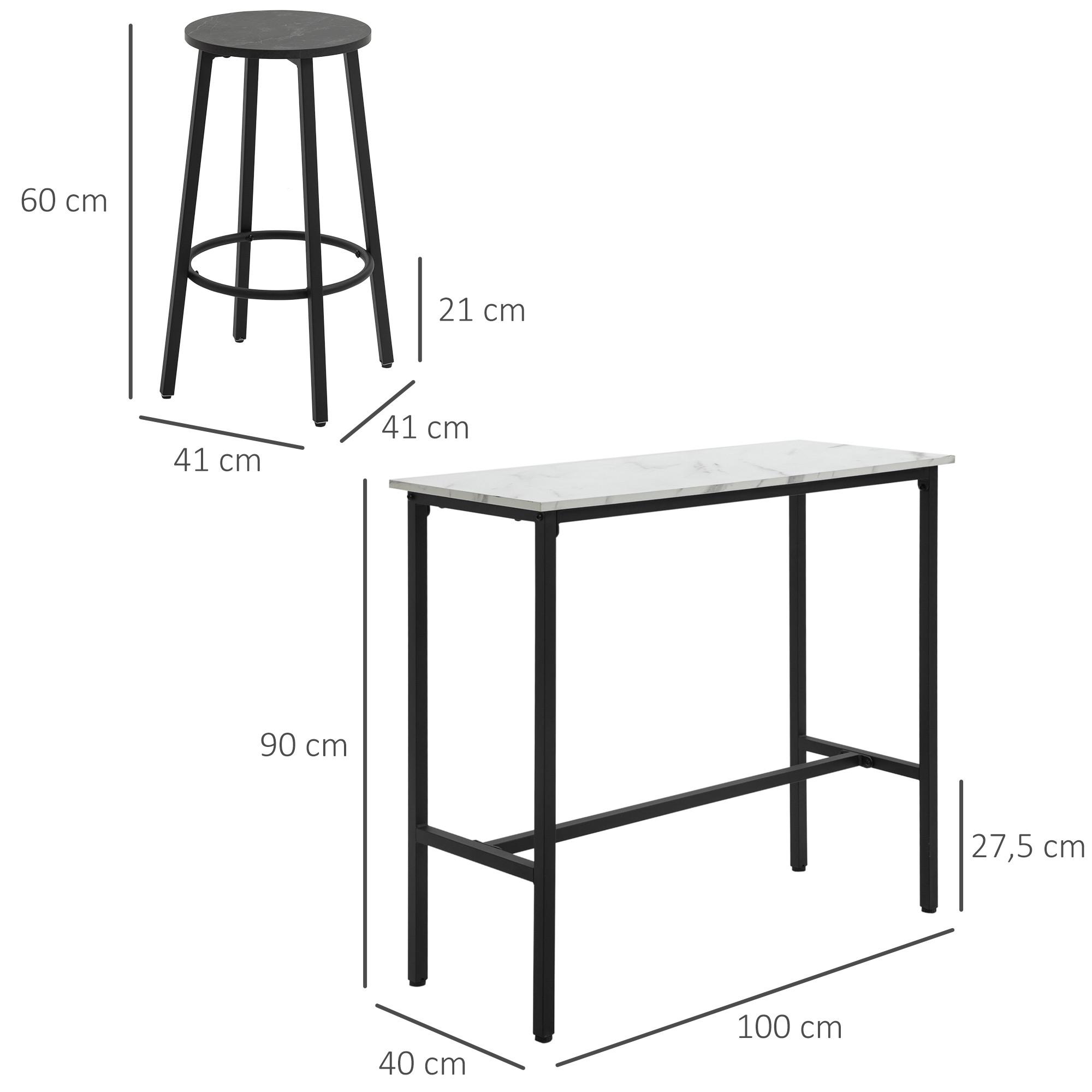 HOMCOM  Bartisch-Set 