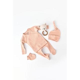 BabyCosy Organic  4 Stk Set, Hose, T-shirt, Mütze, Fausthandschuhe 