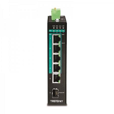 TRENDNET  I-PG541 5-Port Switch PoE+ Industrial Gigabit DIN-Rail 