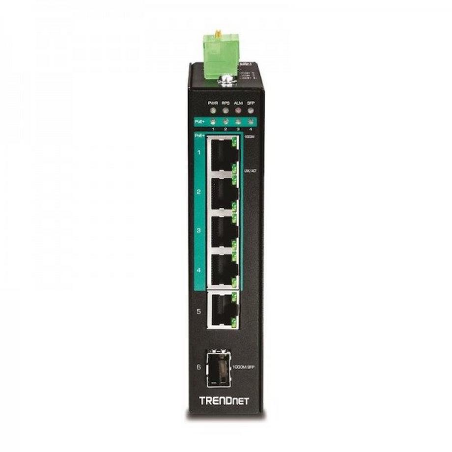 I-PG541 5-Port Switch PoE+ Industrial Gigabit DIN-Rail
