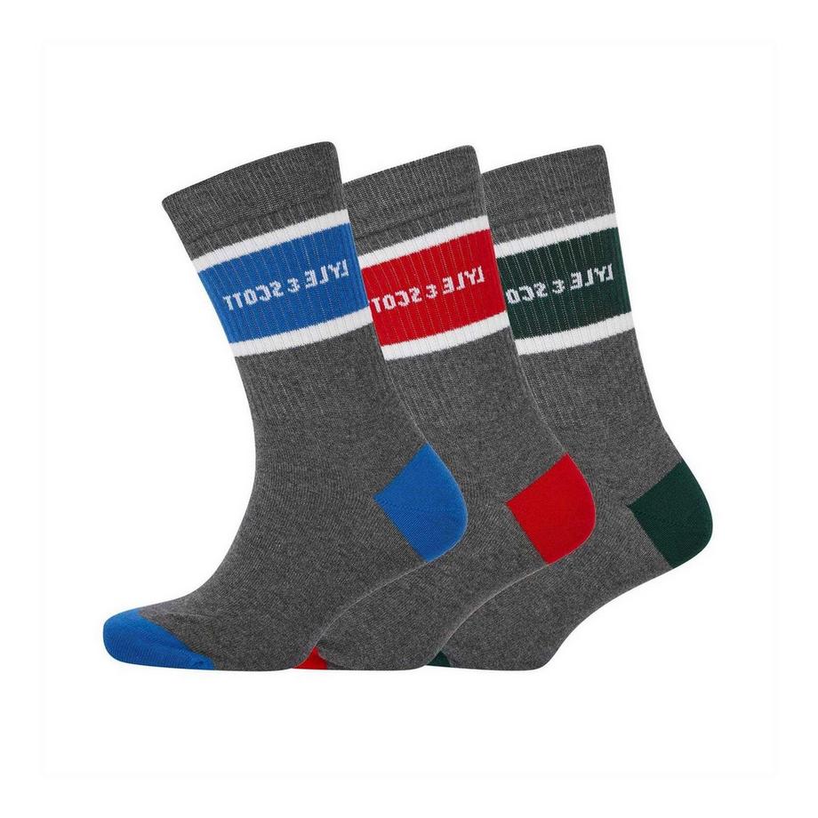 LYLE & SCOTT Chaussettes Sport Pack de trois  