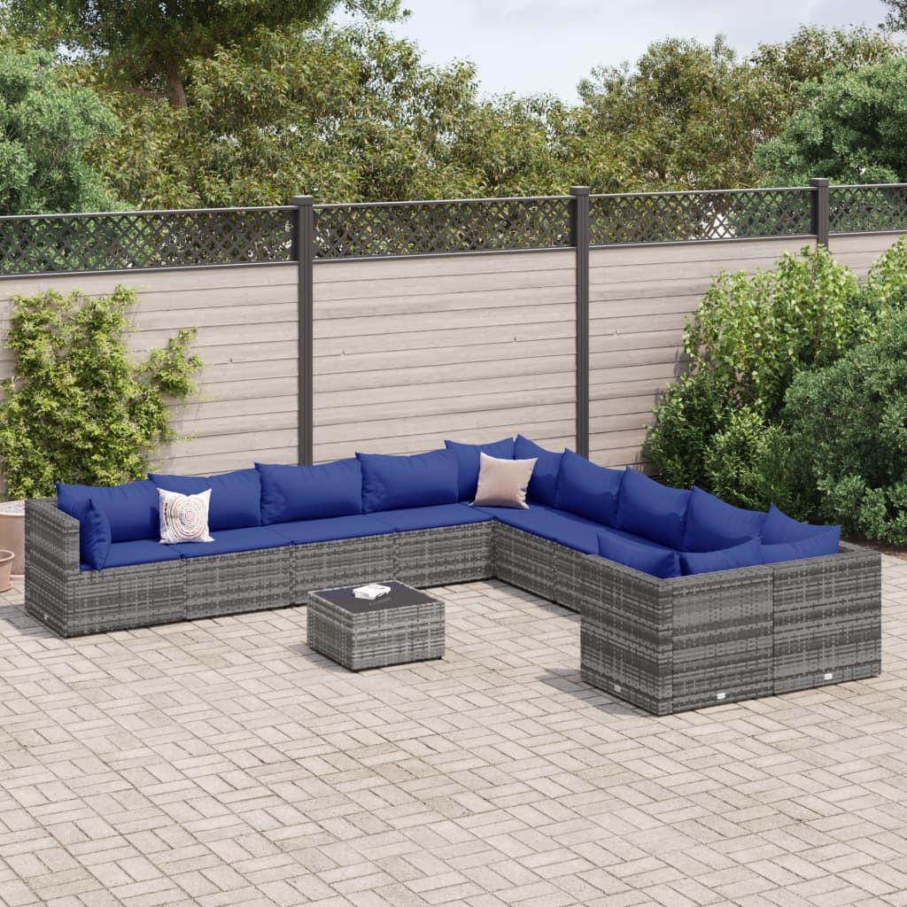 VidaXL set salotto da giardino Polirattan  