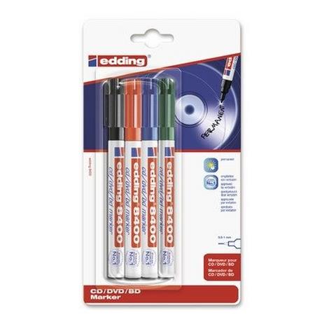 Edding Edding CDDVD Marker 0.5 mm, 1 mm 4 St.Pack  