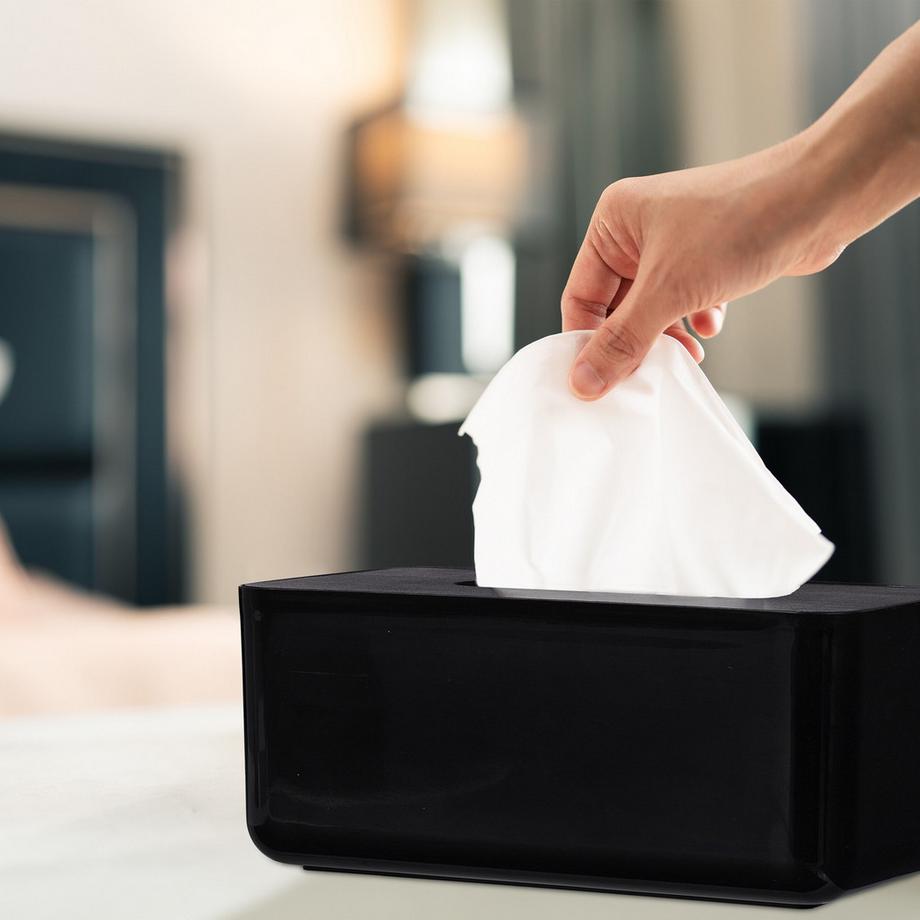 Northix Boîte à mouchoirs avec couvercle en bambou  