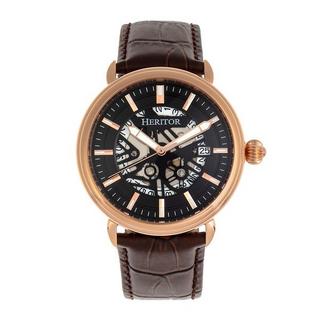 Heritor Automatic  Montre Heritor Automatique Mattias Bracelet Cuir avec Date 