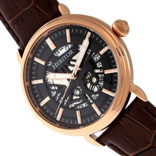 Heritor Automatic  Montre Heritor Automatique Mattias Bracelet Cuir avec Date 