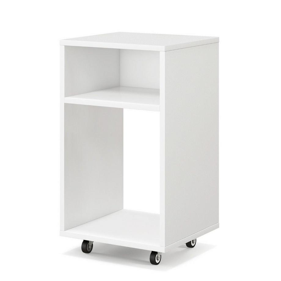 B2X Mobile classificatore da ufficio con 2 ripiani aperti 33 x 30 x 58 cm bianco  