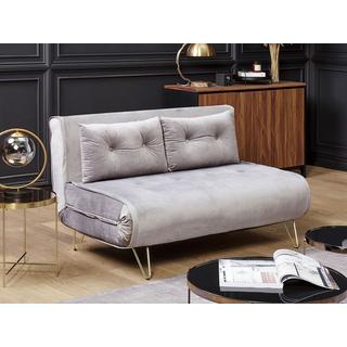 Beliani 2 Sitzer Sofa aus Samtstoff Modern VESTFOLD  