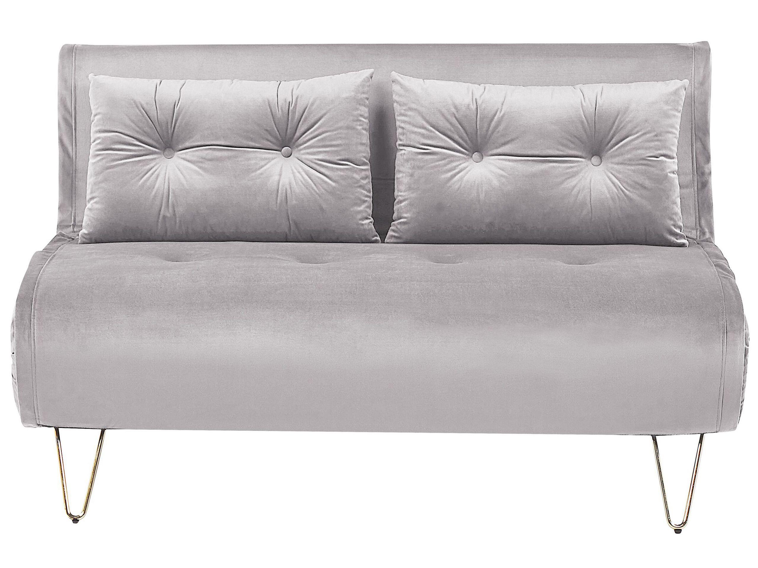 Beliani 2 Sitzer Sofa aus Samtstoff Modern VESTFOLD  