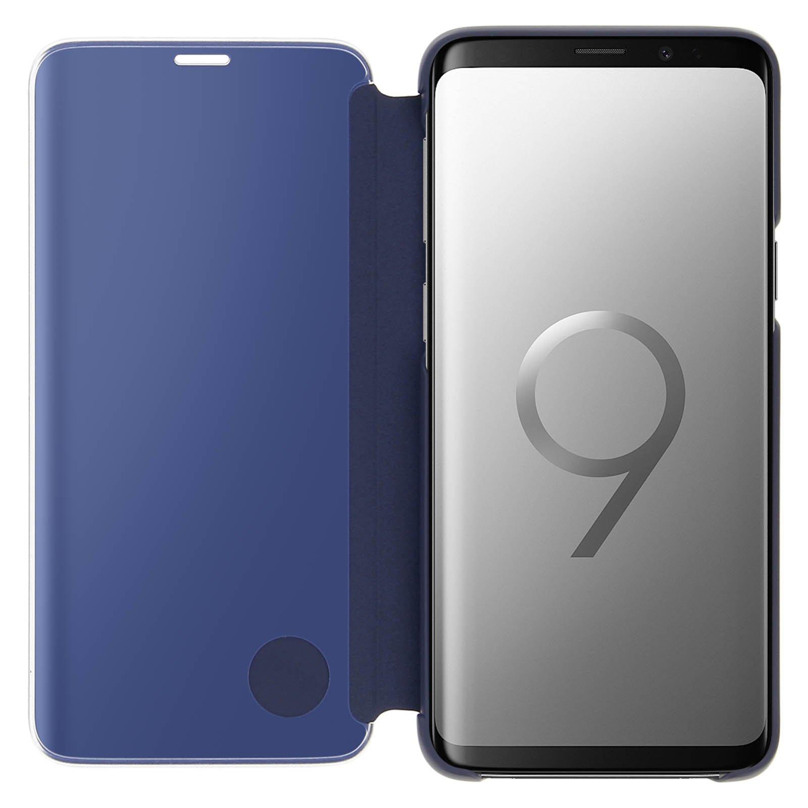 SAMSUNG  Custodia Clear View Galaxy S9 Blu 