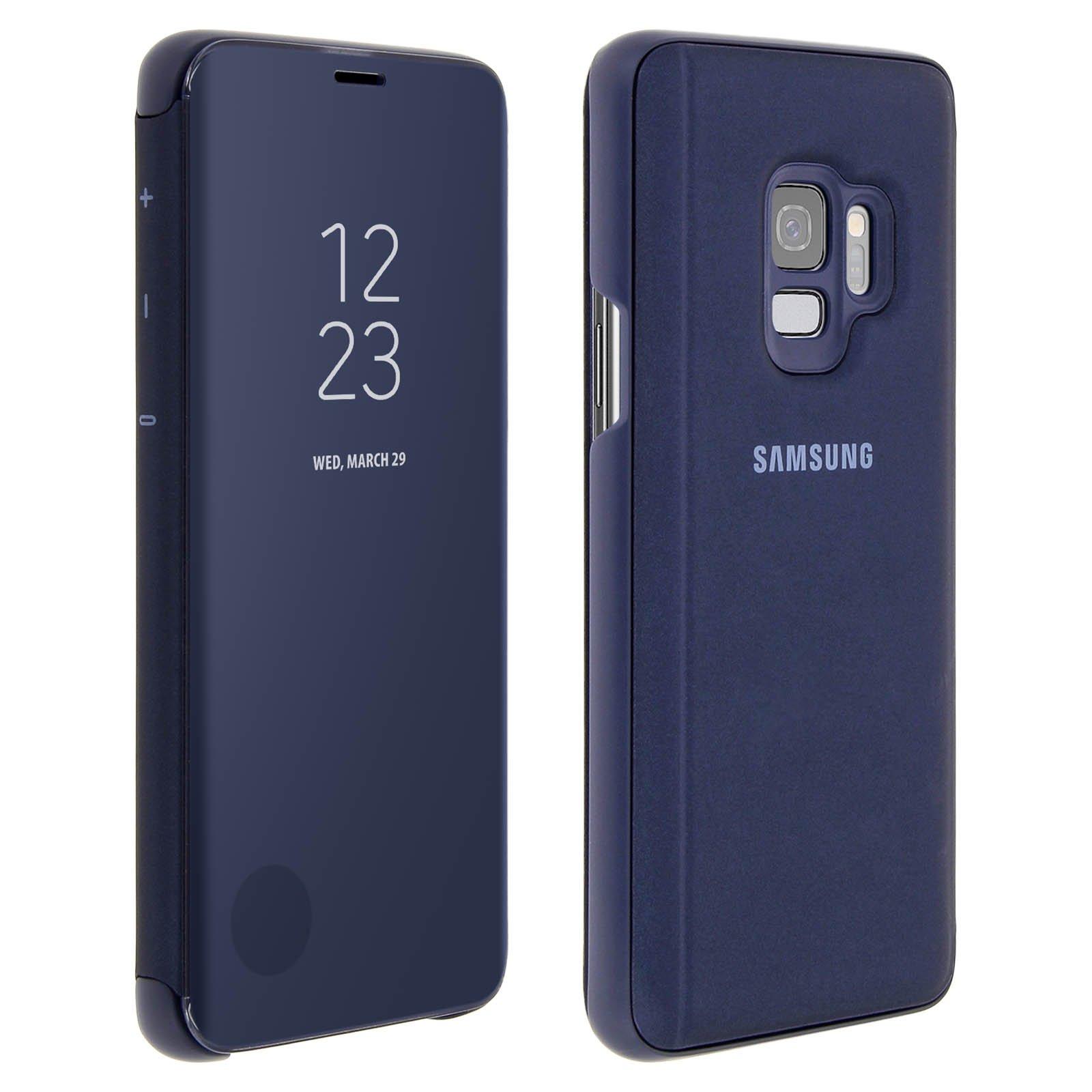 SAMSUNG  Custodia Clear View Galaxy S9 Blu 