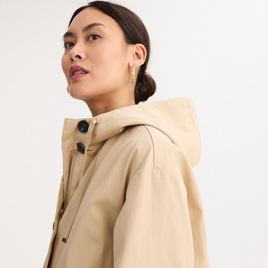 La Redoute Collections  Mittellanger Parka mit fester Kapuze und Reissverschluss 