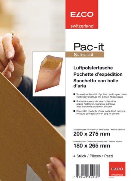 Image of ELCO Luftpolstertasche 180x265mm 74551.92 braun 4 Stück ELCO Luftpolstertasche 180x265mm 74551.92 braun 4 Stück