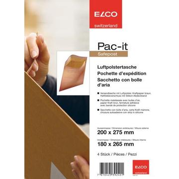 ELCO Luftpolstertasche 180x265mm 74551.92 braun 4 Stück