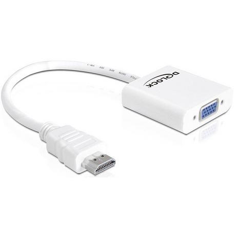 DeLock  DeLOCK 65346 Videokabel-Adapter VGA (D-Sub) HDMI Typ A (Standard) Weiß 