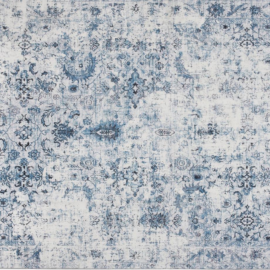 Tectake Tapis vintage design à poils courts AMARA en laine synthétique et feutre  
