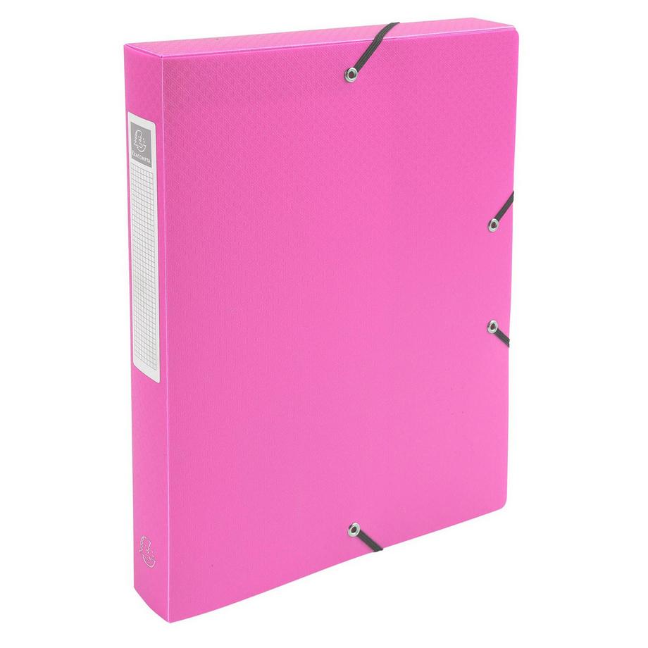 Exacompta Archivbox aus PP 700µ blickdicht, Rücken 40mm, 25x33cm für DIN A4 - x 8  