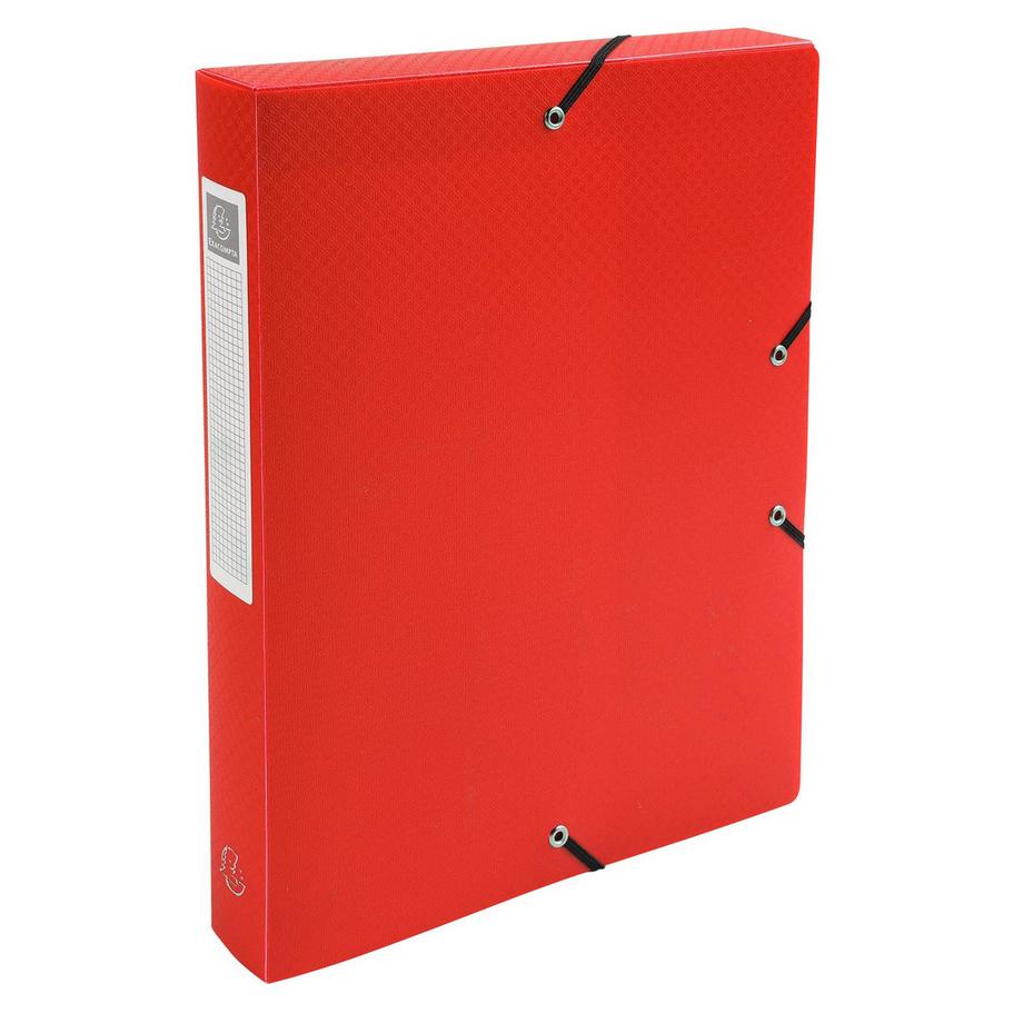 Exacompta Archivbox aus PP 700µ blickdicht, Rücken 40mm, 25x33cm für DIN A4 - x 8  