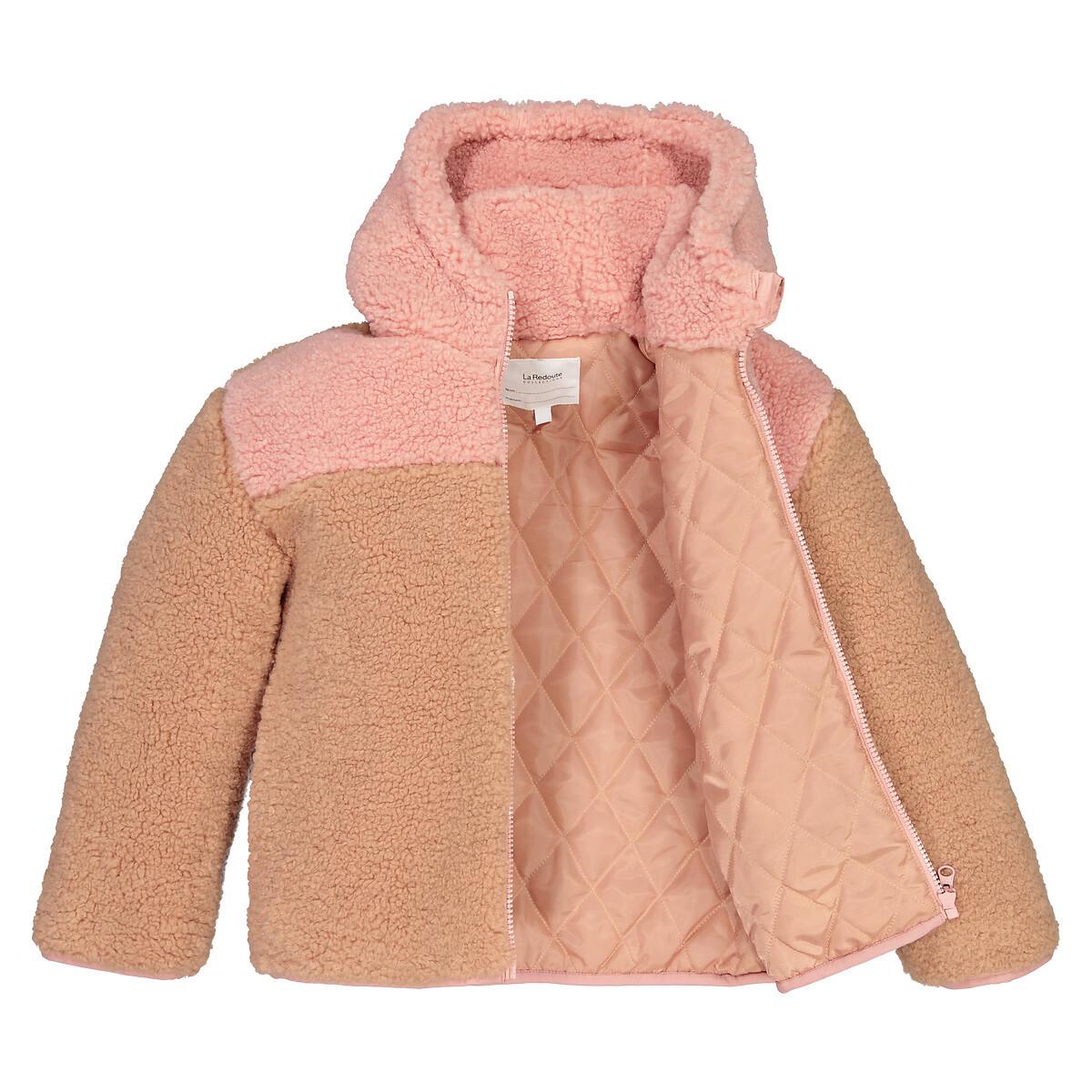 La Redoute Collections  Teddyfleece-Jacke mit Kapuze 