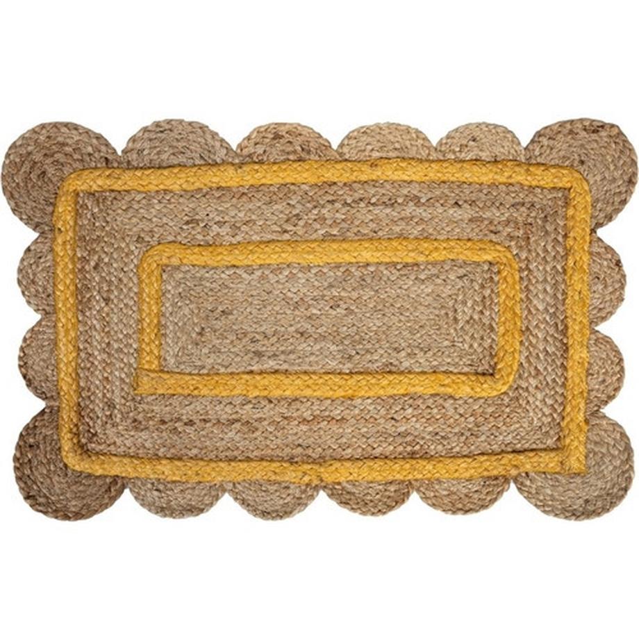 Fisura Paillasson jute jaune  