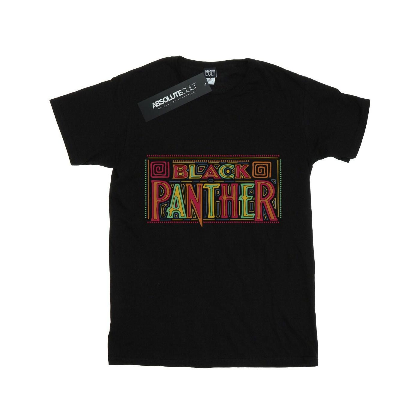 Image of Black Panther Tribal Logo Tshirt Damen Schwarz M