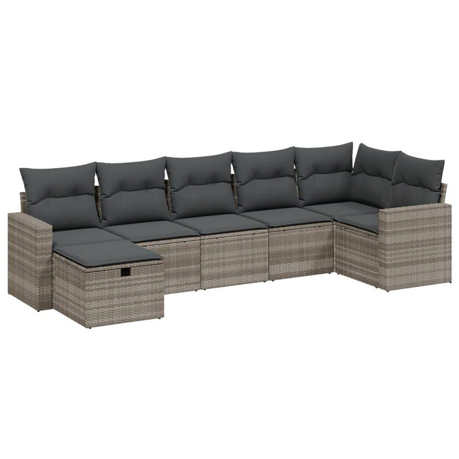 set divano da giardino Polirattan