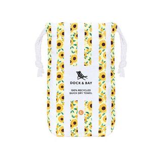 Dock&Bay Towel FLOWER POWER L Sunny Sunflower  