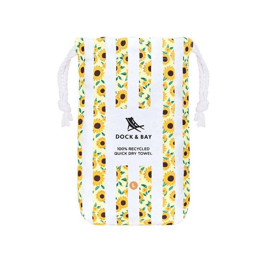 Dock&Bay Towel FLOWER POWER L Sunny Sunflower  