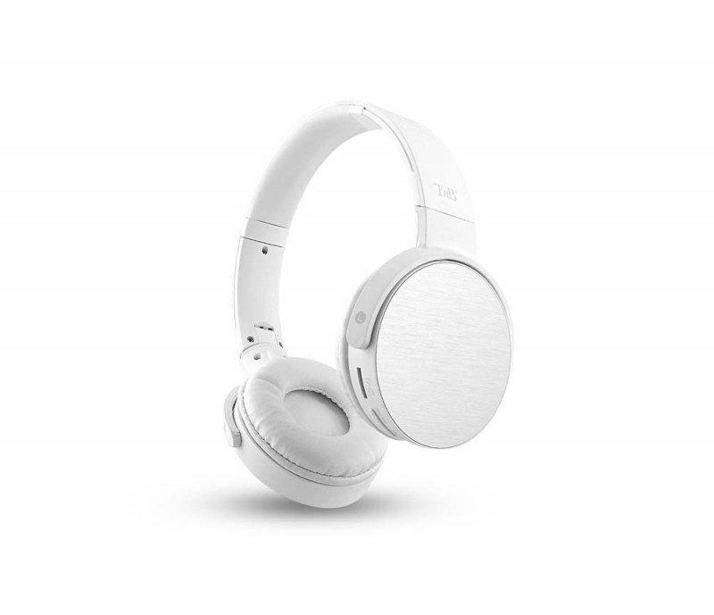 Image of SHINE Kopfhörer Kabellos Kopfband AnrufeMusik Mikro-USB Bluetooth Weiß