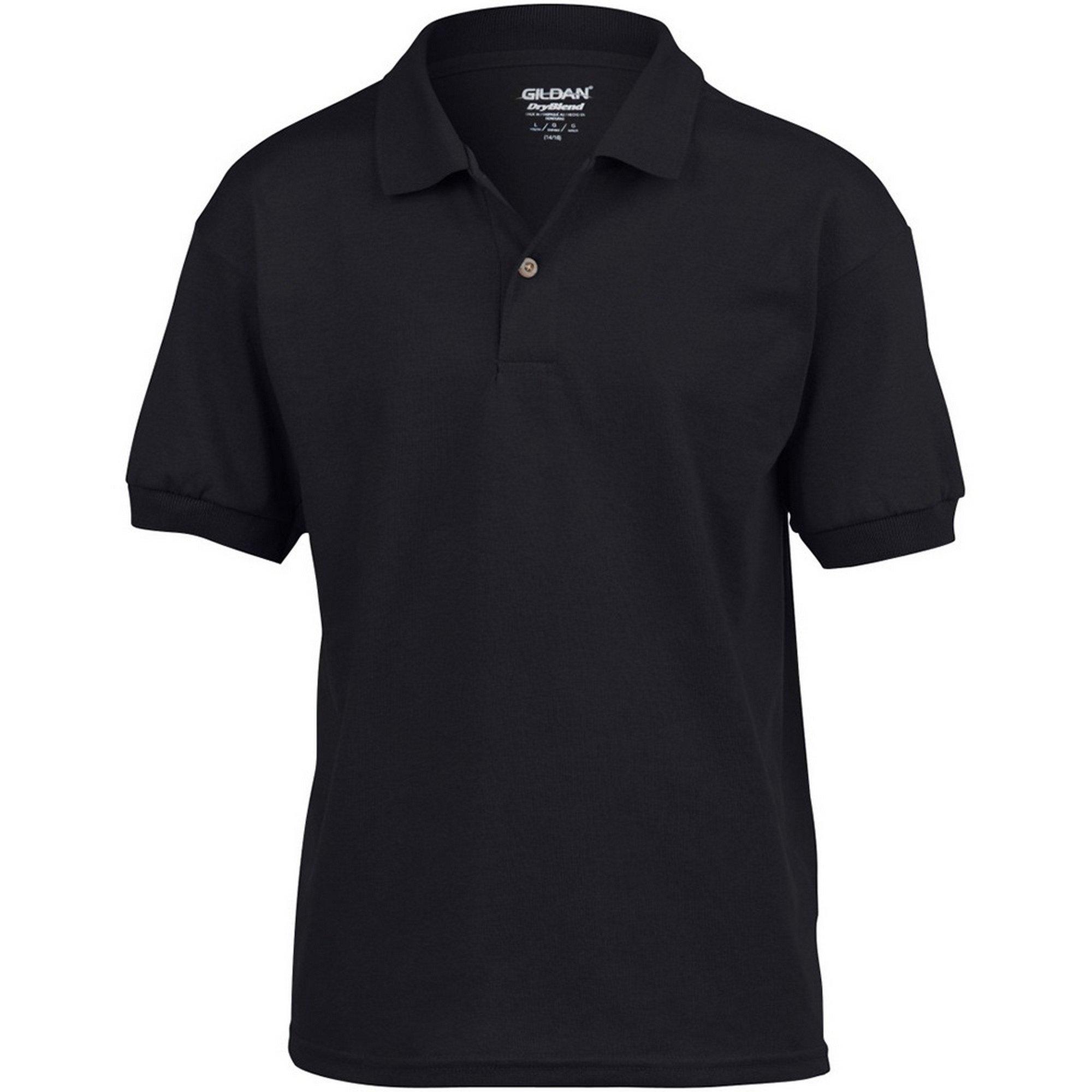 Image of Dryblend Poloshirt (2 Stückpackung) Mädchen Schwarz S