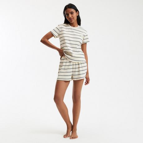 La Redoute Collections Gestreifter Rippstrick Kurzpyjama  
