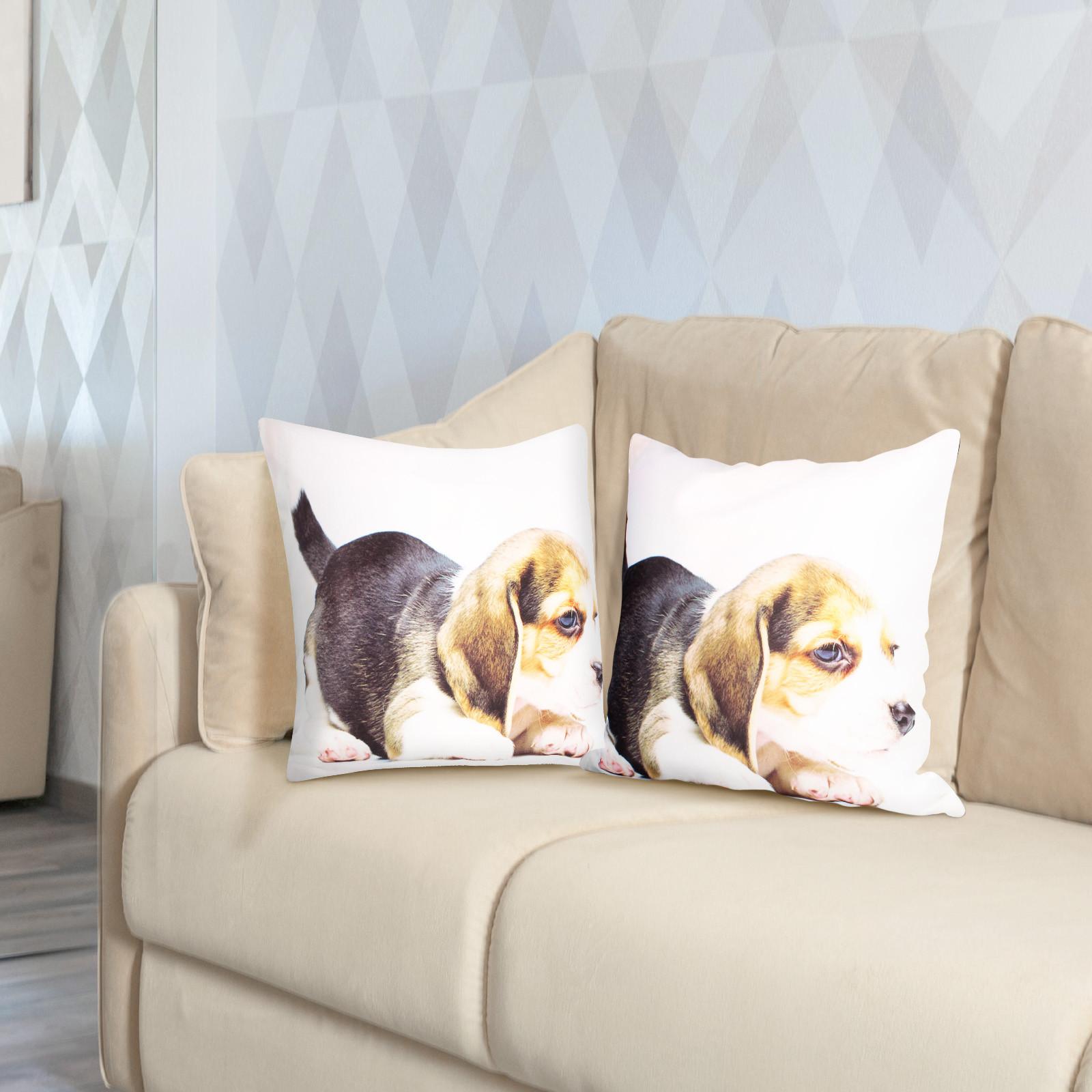 Avizar Set 2 copricuscini Beagle Dog Design  