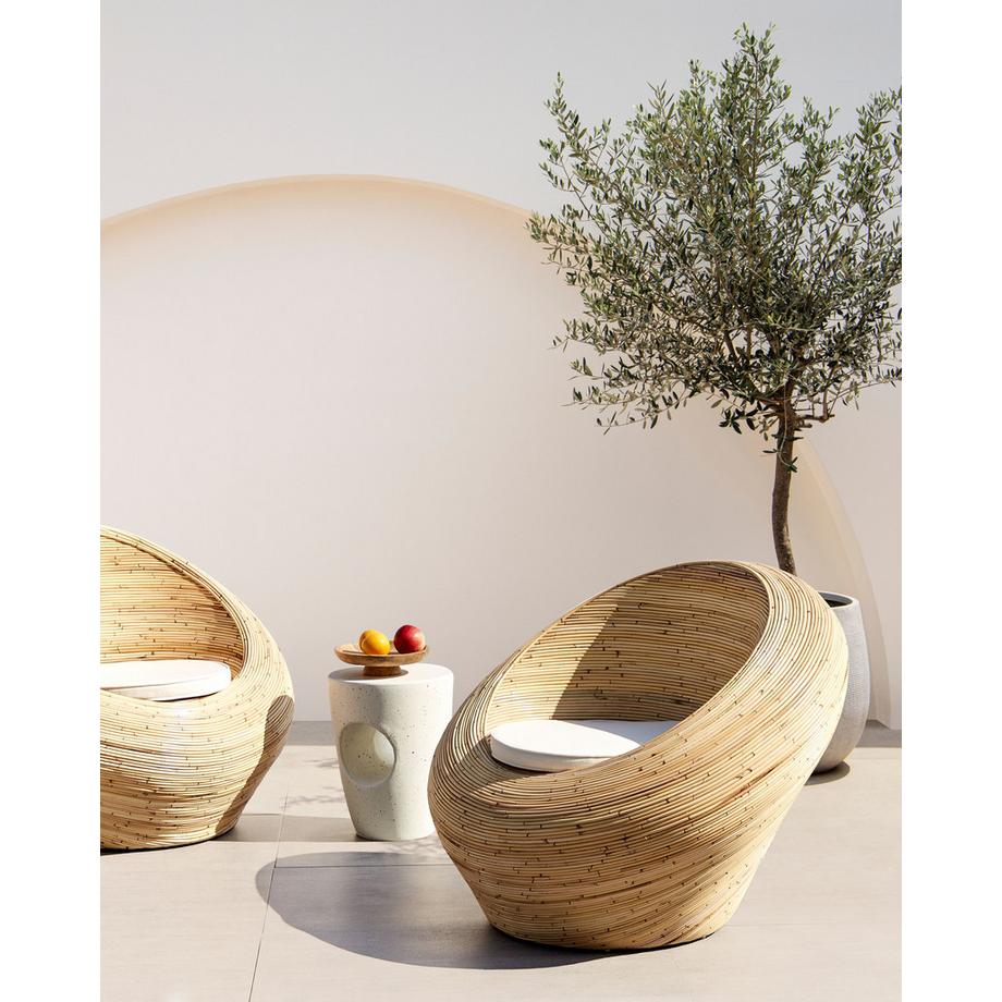 Beliani  Ensemble de 2 fauteuils de jardin en Rotin Boho MAIORI 