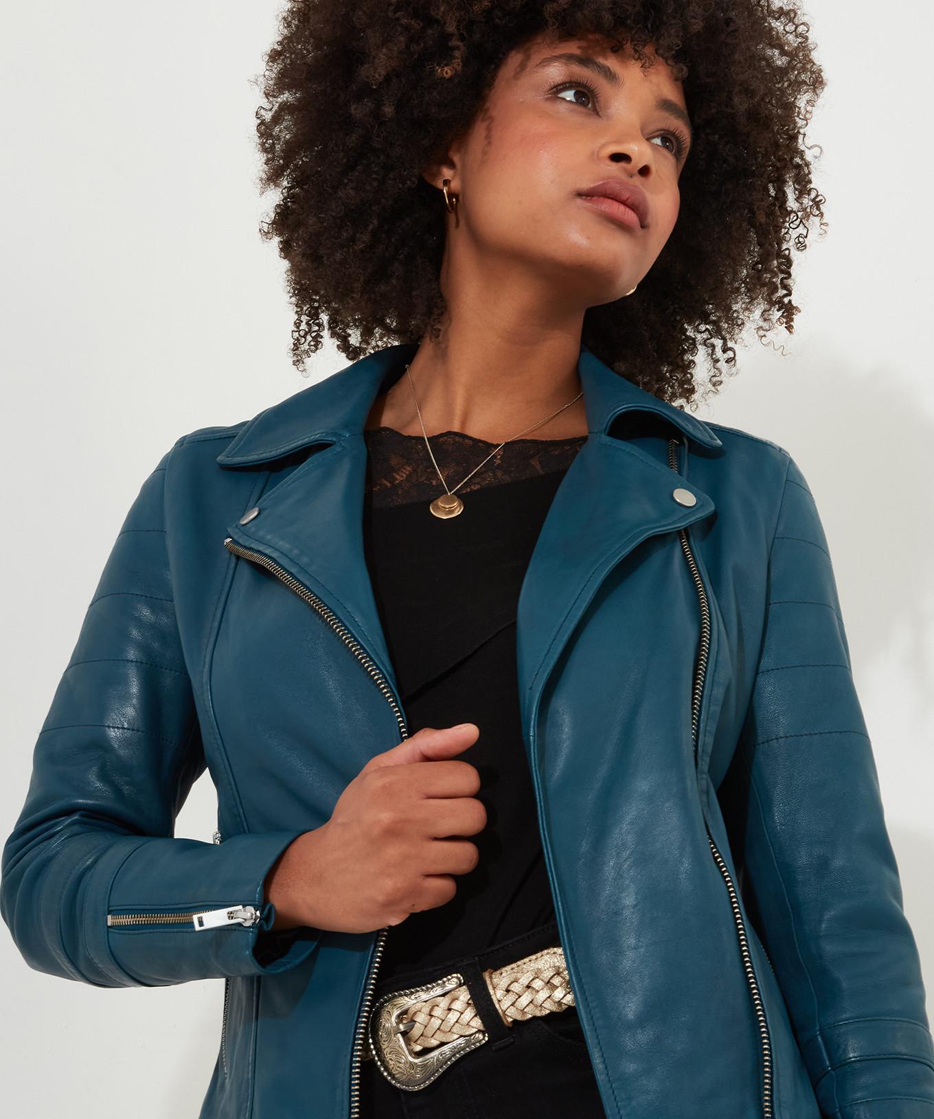 Joe Browns  Asymmetrische Bikerjacke aus Leder 