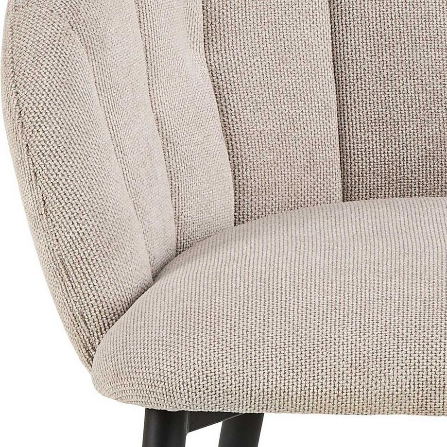 mutoni Chaise avec accoudoirs Teneate beige  