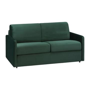 Canapé 2 places conible express en velours CALIFE sapin Couchage Matelas