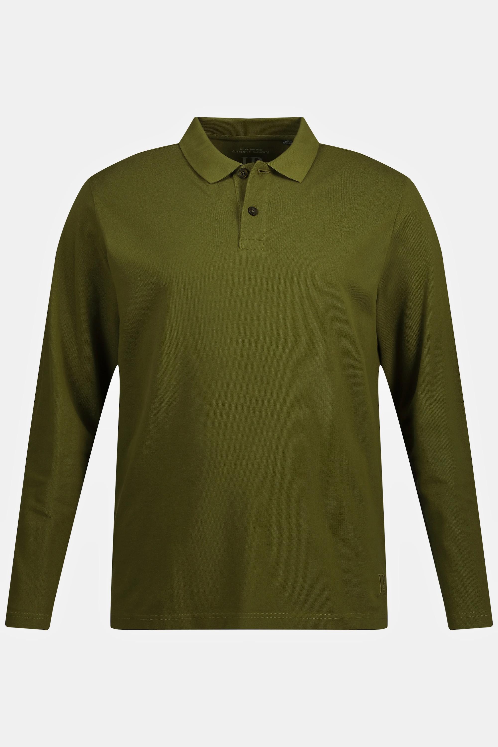 JP1880  Polo Jp 1880 Basic à manches longues, en maille piquée – jusqu'au 8 XL 