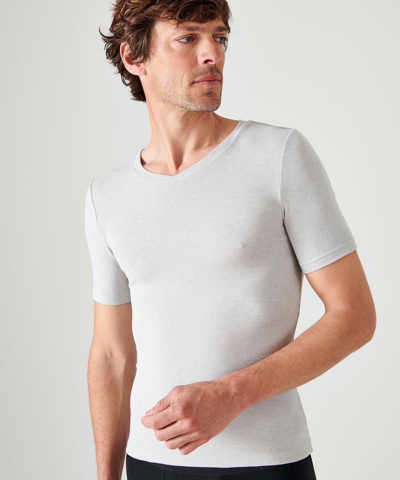 Image of Jersey-t-shirt Aus Thermolactyl Sensitive, Wärmegrad Soft 2. Herren Grau L