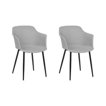 Lot de 2 chaises en Polyester Rétro ELIM