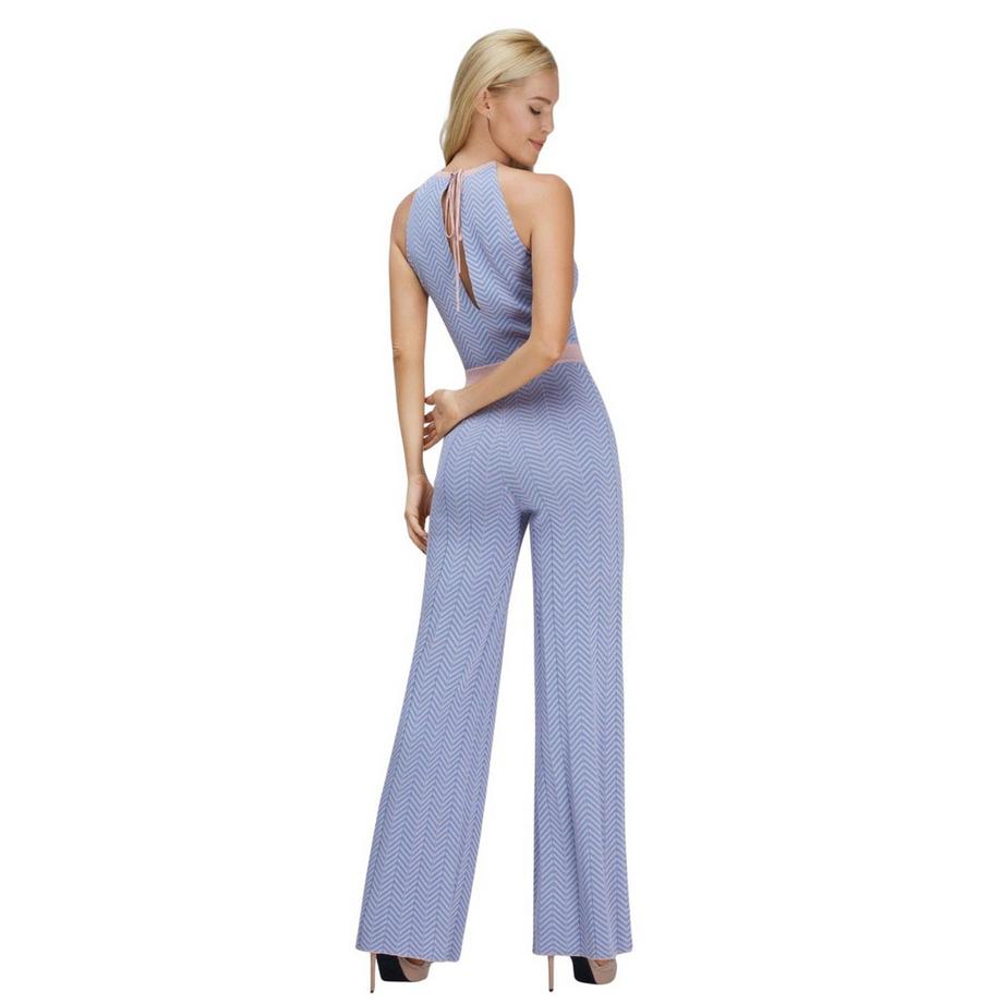 Bellemere New York Tuta intera in maglia bicolore  