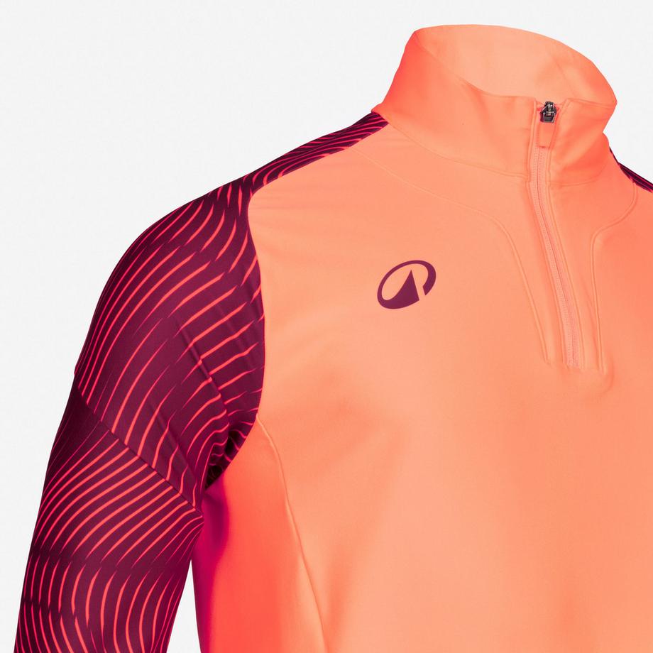 KIPSTA  Sweatshirt Viralto Wavy Club 1/2-RV orange/kirschrot 