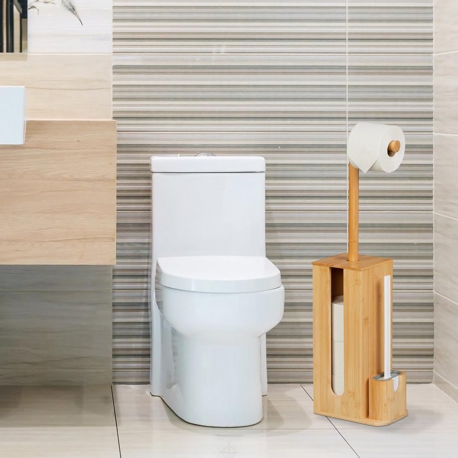 Northix Set da toilette in bambù e plastica  