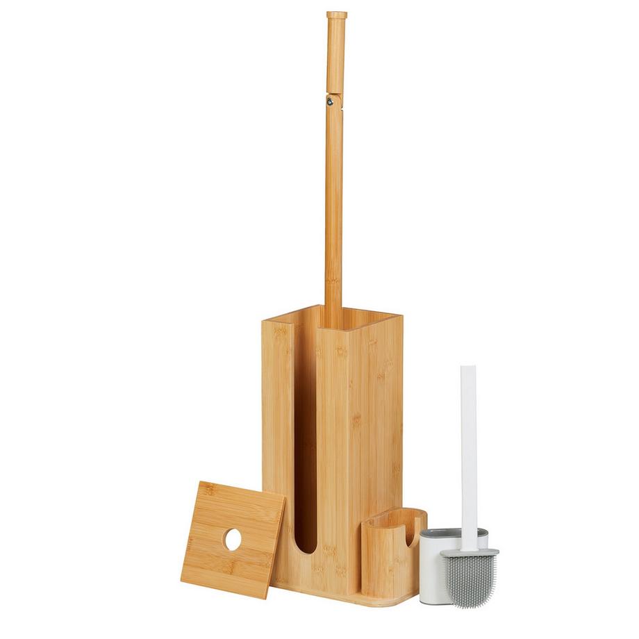 Northix Set da toilette in bambù e plastica  