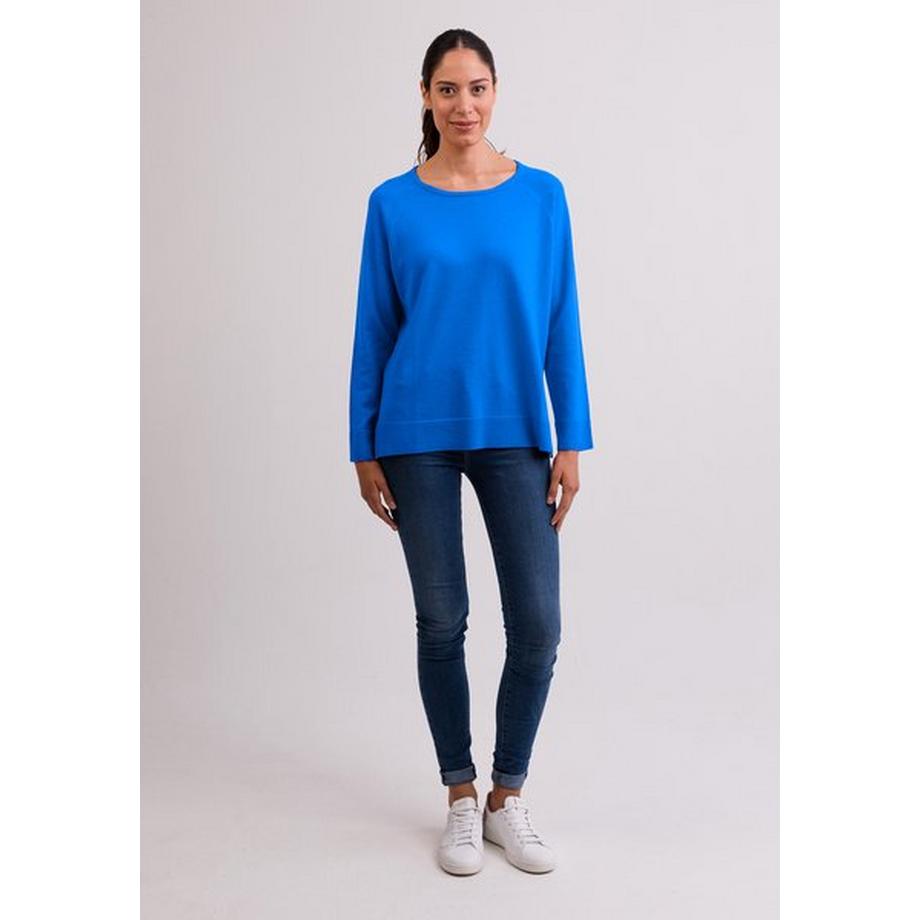 CASH-MERE.CH Pull Col Rond Cachemire Fentes Latérales  