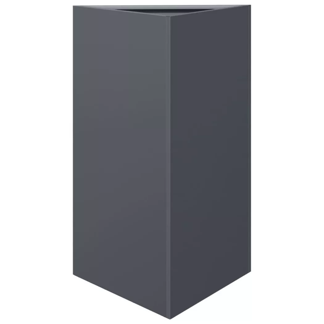 Vidaxl - Jardinière anthracite triangulaire 50x43x75 cm acier