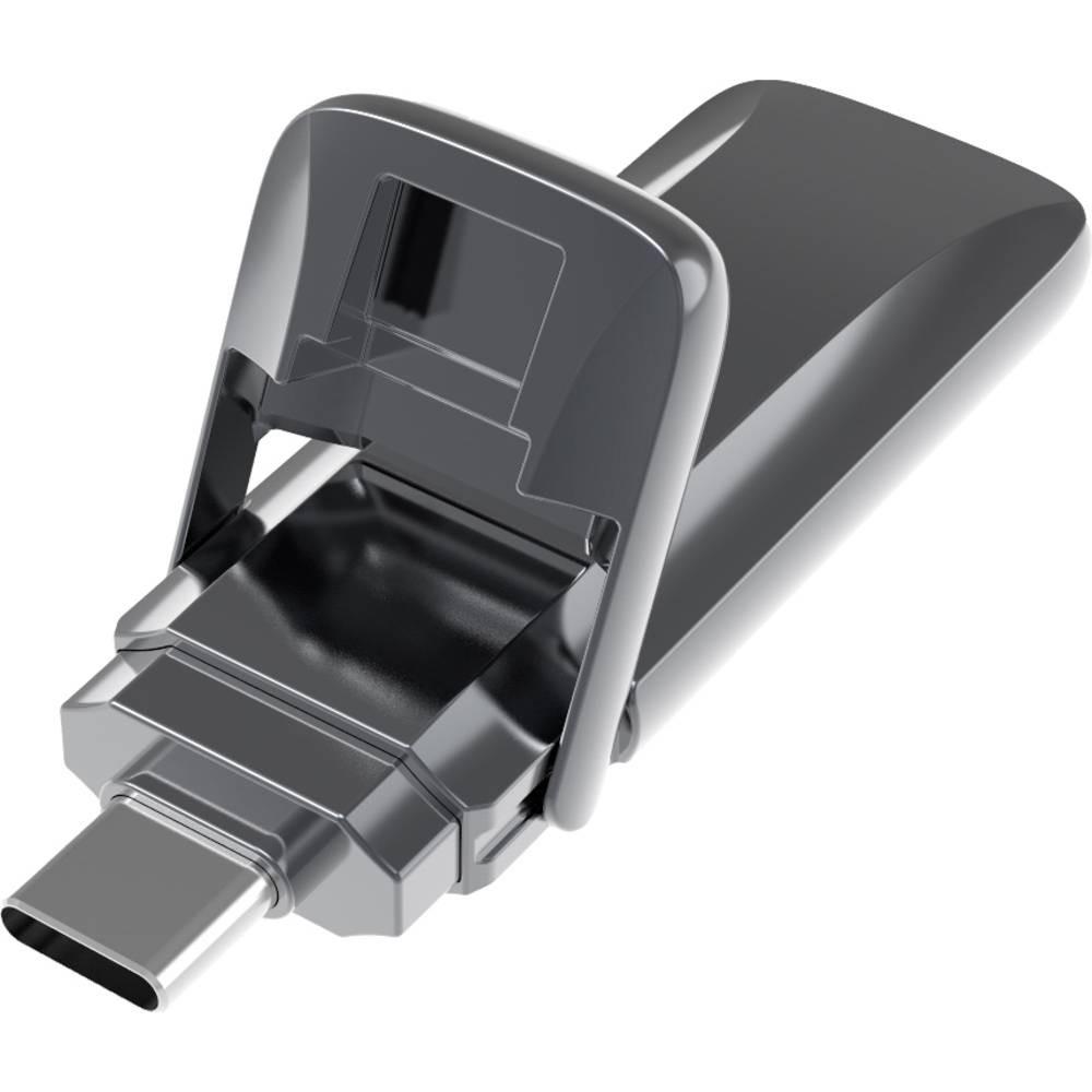 Xlyne  USB-Stick 256 GB Grau  USB-C® USB 3.2 (Gen 2) 