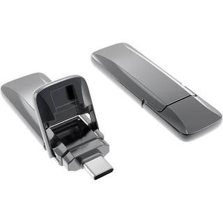 Xlyne  USB-Stick 256 GB Grau  USB-C® USB 3.2 (Gen 2) 