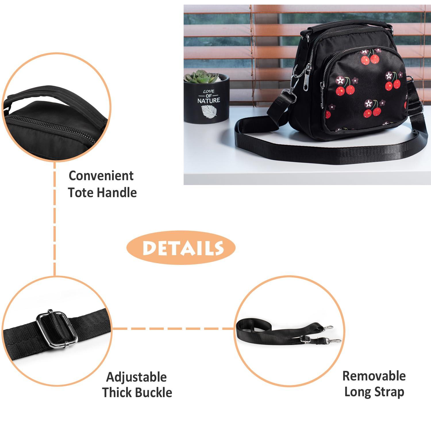 Only-bags.store Borsa a Tracolla Piccola in Nylon  