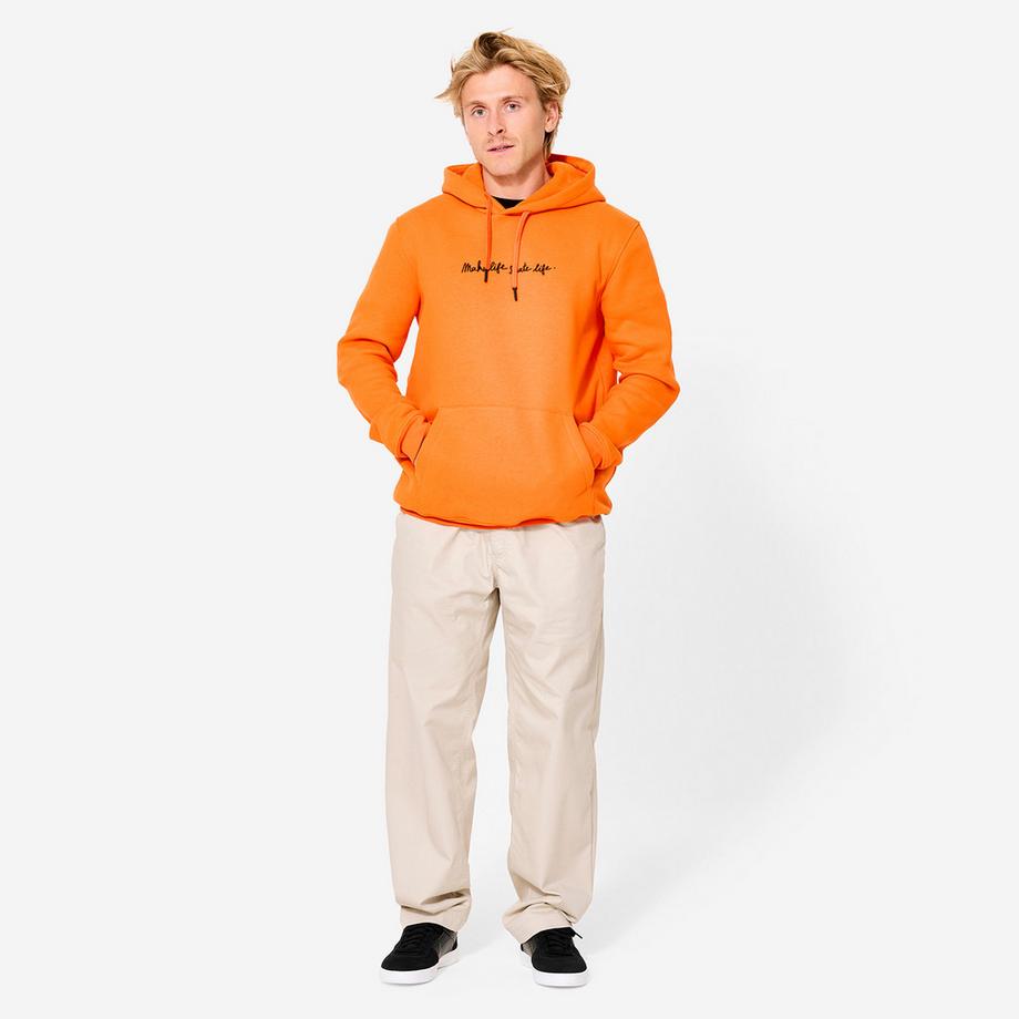 DECATHLON  Felpa con cappuccio HD500 unisex stampa taglio ampio cotone poliestere 