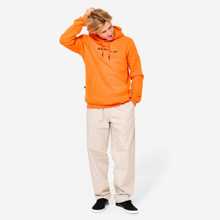 DECATHLON  Felpa con cappuccio HD500 unisex stampa taglio ampio cotone poliestere 